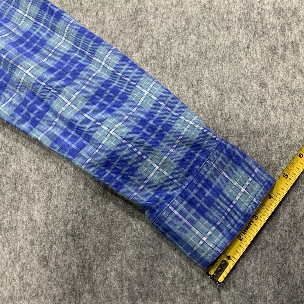 Stio Shirt Men's Blue Plaid Flannel Camping Outdoor Hiking Cotton (2237) -Size M - Picture 13 of 15